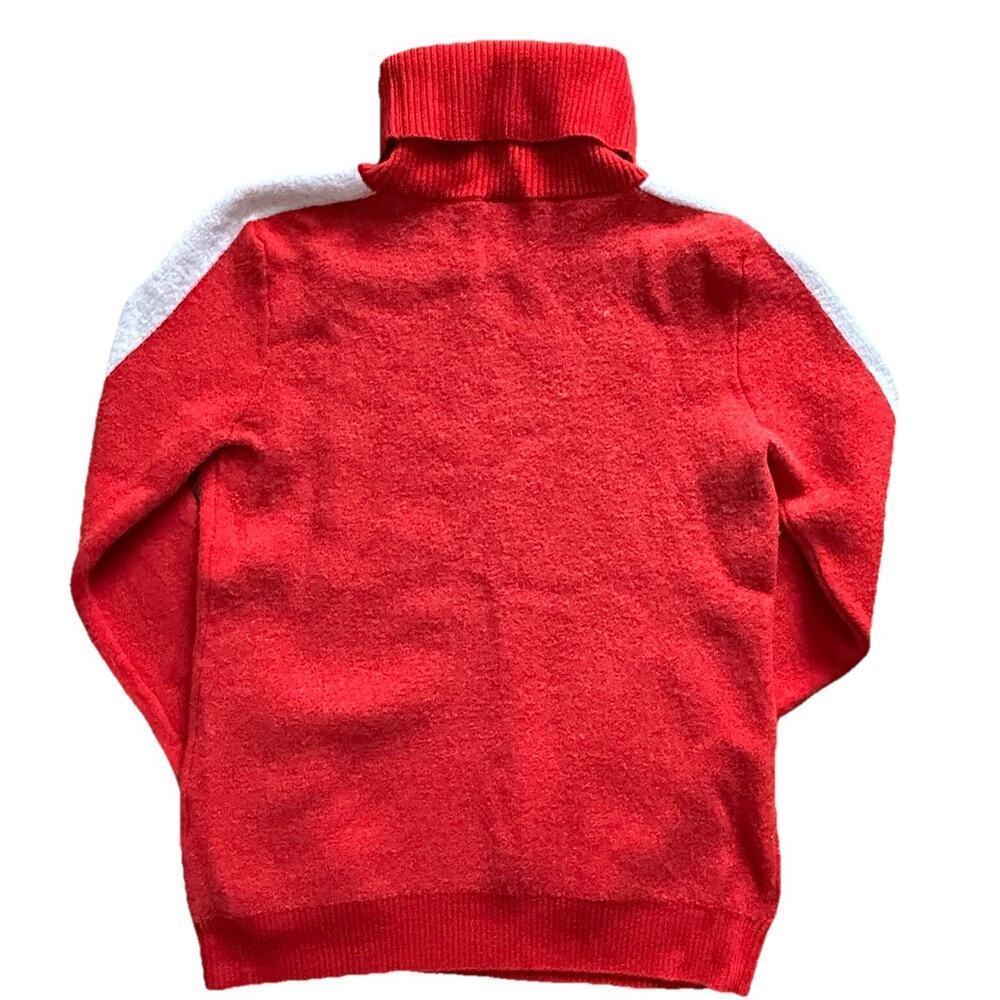 Aspen Snow Society 100% Italian Merino Wool Turtleneck Sweater Womens Medium Red - Picture 7 of 9